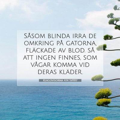 Klagovisorna 4:14 Bibelvers Förklarad