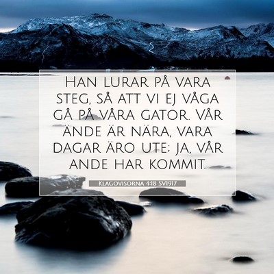 Klagovisorna 4:18 Bibelvers Förklarad