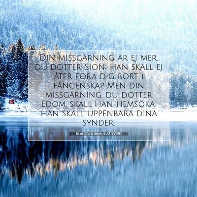 Klagovisorna 4:22 Bibelvers Förklarad
