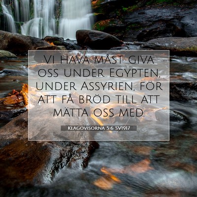 Klagovisorna 5:6 Bibelvers Förklarad