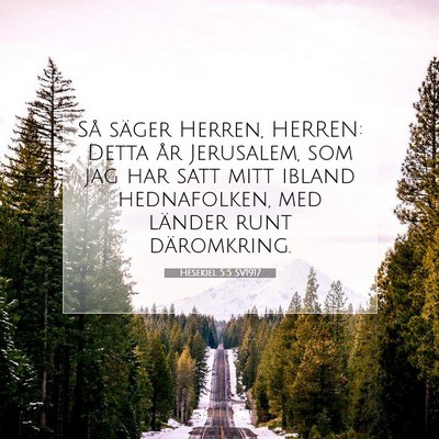 Hesekiel 5:5 Bibelvers Förklarad