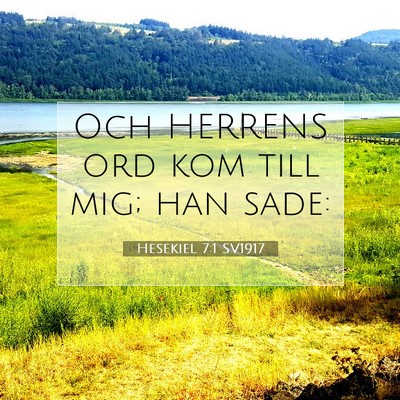 Hesekiel 7:1 SV1917 Bild av bibelvers