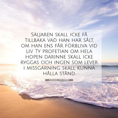 Hesekiel 7:13 Bibelvers Förklarad