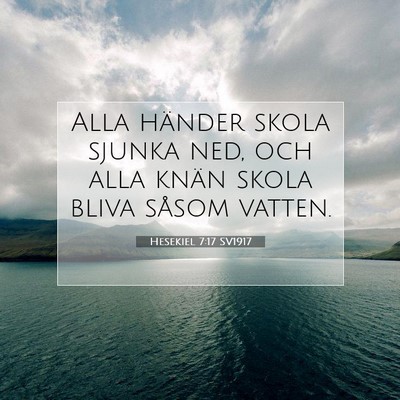 Hesekiel 7:17 Bibelvers Förklarad