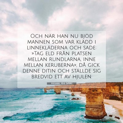 Hesekiel 10:6 SV1917 Bild av bibelvers
