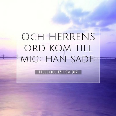 Hesekiel 13:1 Bibelvers Förklarad