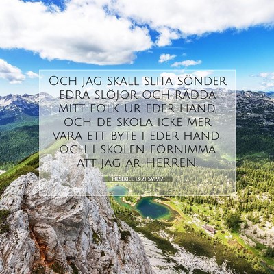 Hesekiel 13:21 Bibelvers Förklarad