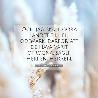 Hesekiel 15:8 Bibelvers Förklarad