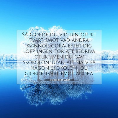 Hesekiel 16:34 Bibelvers Förklarad