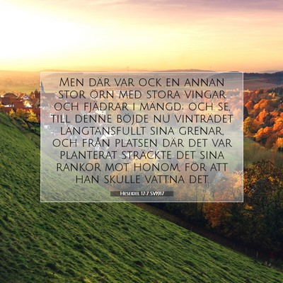Hesekiel 17:7 Bibelvers Förklarad
