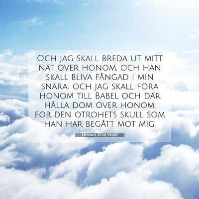 Hesekiel 17:20 Bibelvers Förklarad