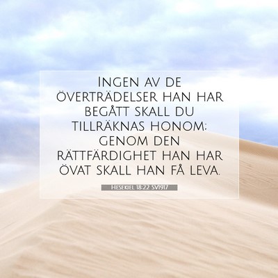 Hesekiel 18:22 Bibelvers Förklarad