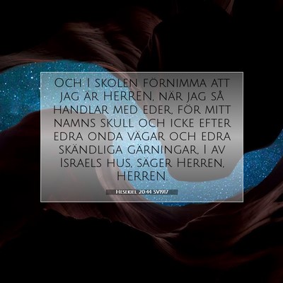 Hesekiel 20:44 SV1917 Bild av bibelvers