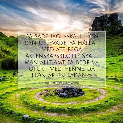 Hesekiel 23:43 Bibelvers Förklarad