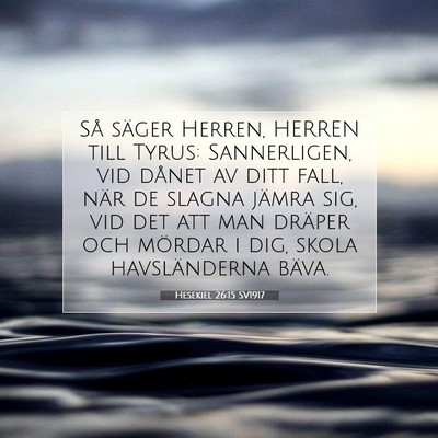 Hesekiel 26:15 SV1917 Bild av bibelvers