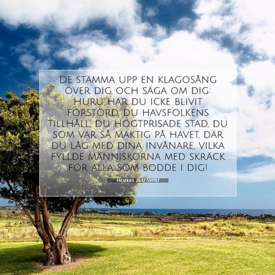 Hesekiel 26:17 Bibelvers Förklarad
