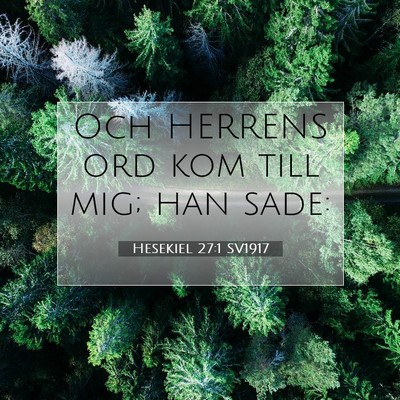 Hesekiel 27:1 Bibelvers Förklarad