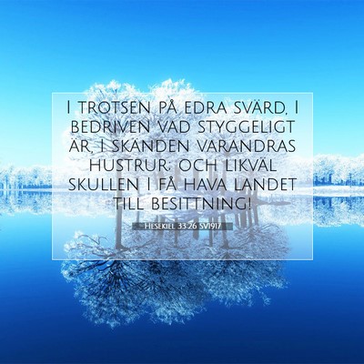 Hesekiel 33:26 Bibelvers Förklarad