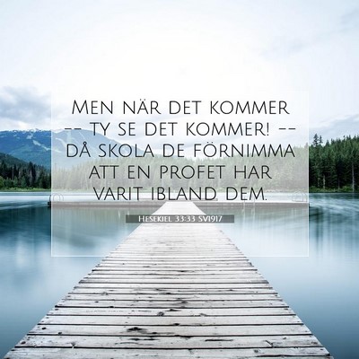 Hesekiel 33:33 Bibelvers Förklarad
