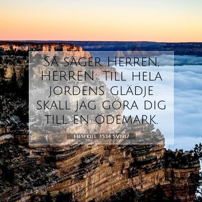 Hesekiel 35:14 Bibelvers Förklarad