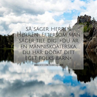 Hesekiel 36:13 Bibelvers Förklarad