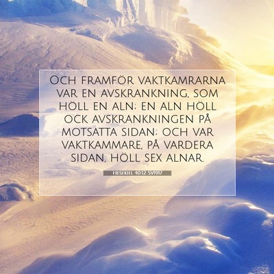 Hesekiel 40:12 Bibelvers Förklarad