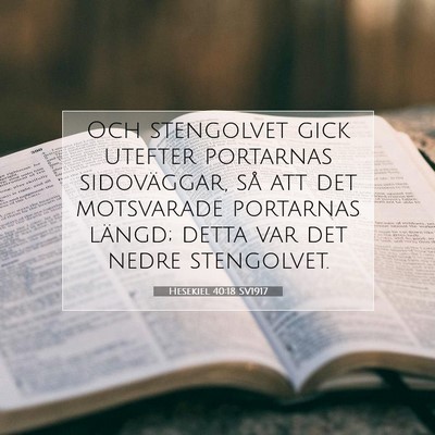 Hesekiel 40:18 Bibelvers Förklarad