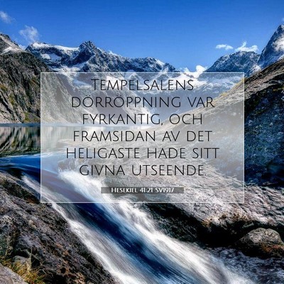 Hesekiel 41:21 Bibelvers Förklarad