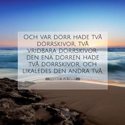 Hesekiel 41:24 Bibelvers Förklarad