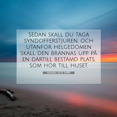 Hesekiel 43:21 Bibelvers Förklarad