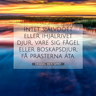 Hesekiel 44:31 Bibelvers Förklarad