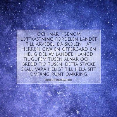 Hesekiel 45:1 Bibelvers Förklarad