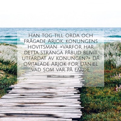 Daniel 2:15 SV1917 Bild av bibelvers