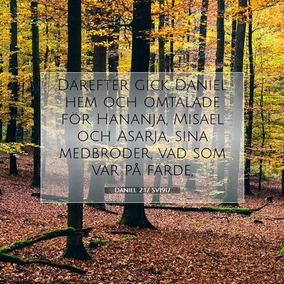 Daniel 2:17 SV1917 Bild av bibelvers
