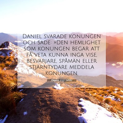 Daniel 2:27 SV1917 Bild av bibelvers