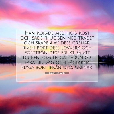 Daniel 4:11 SV1917 Bild av bibelvers