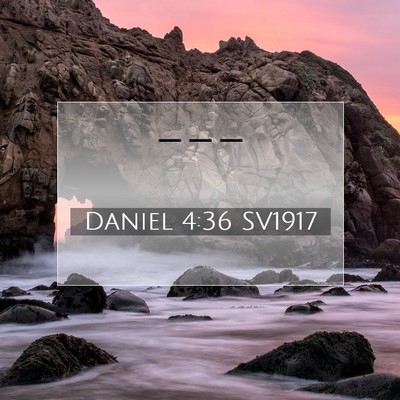 Daniel 4:36 Bibelvers Förklarad