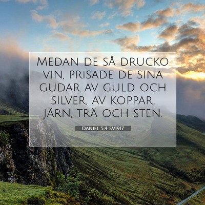 Daniel 5:4 SV1917 Bild av bibelvers