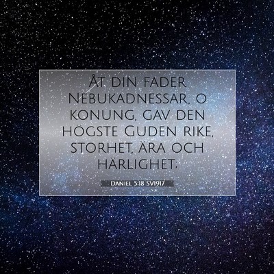 Daniel 5:18 SV1917 Bild av bibelvers