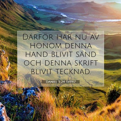 Daniel 5:24 Bibelvers Förklarad