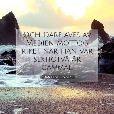 Daniel 5:31 SV1917 Bild av bibelvers