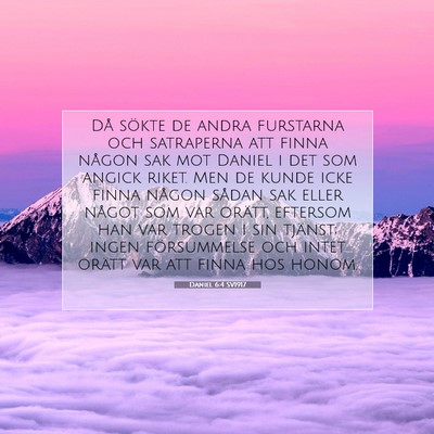 Daniel 6:4 SV1917 Bild av bibelvers