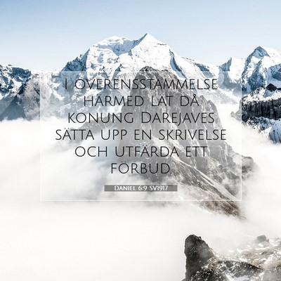 Daniel 6:9 Bibelvers Förklarad