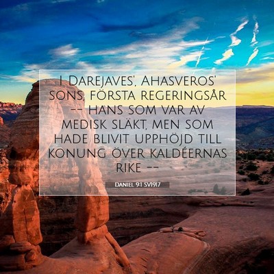 Daniel 9:1 SV1917 Bild av bibelvers