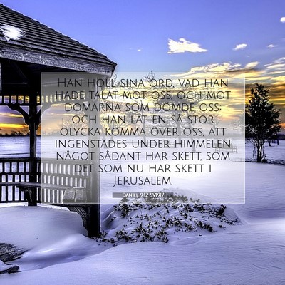 Daniel 9:12 SV1917 Bild av bibelvers