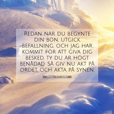 Daniel 9:23 SV1917 Bild av bibelvers
