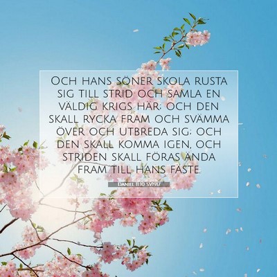 Daniel 11:10 Bibelvers Förklarad
