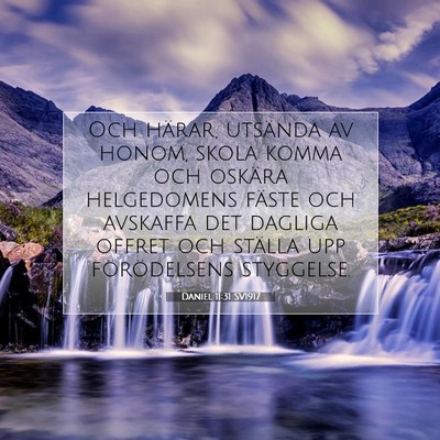 Daniel 11:31 SV1917 Bild av bibelvers