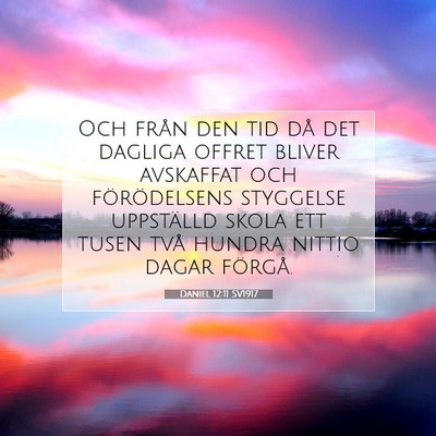 Daniel 12:11 SV1917 Bild av bibelvers