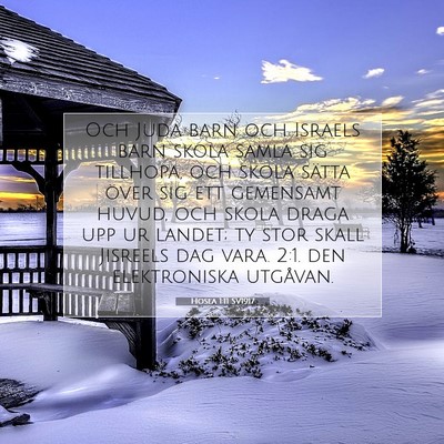 Hosea 1:11 SV1917 Bild av bibelvers